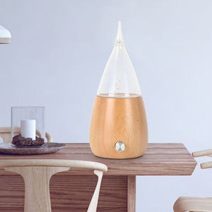 Thủy tinh làm bằng tay tinh dầu khuếch tán với thiết kế cổ điển Xách Tay USB hương liệu Máy phun sương cho hộ gia đình sử dụng gỗ kết thúc - Product Image 6