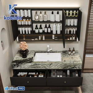 Современная роскошная тумба для ванной Kaleido 2026 года, изготовленная на заказ, с фурнитурой и смесителем. Самый продаваемый туалетный столик для ванной комнаты - Product Image 5