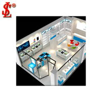 Conception de magasin d'ordinateur moderne de détail de mode personnalisée/magasin d'ordinateur portable vitrine en verre vitrine murale