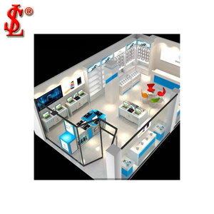 Tủ Trưng Bày Kính Trưng Bày Cửa Hàng Máy Tính Hiện Đại/Thiết Kế Cửa Hàng Máy Tính Xách Tay Thời Trang Bán Lẻ Tùy Chỉnh Tủ Tường Trưng Bày - Product Image 2