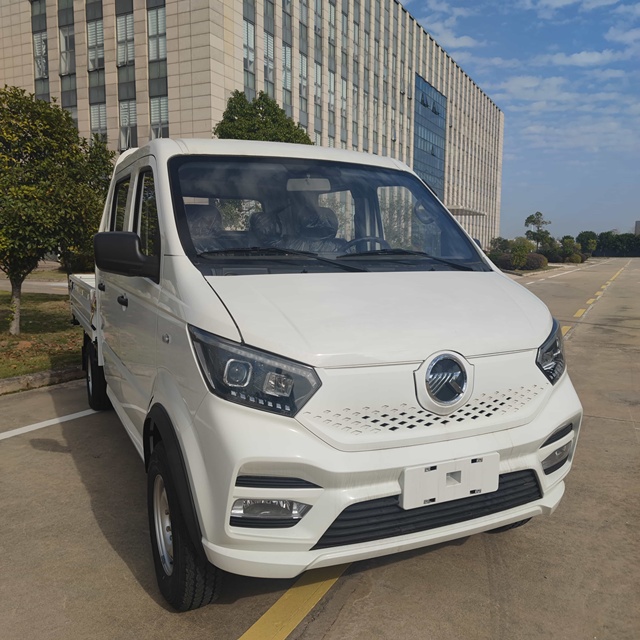Kama EV1S Electric Mini Truck Hydraulic Brake Double Cabin with 4 Seats for Logistics Farming