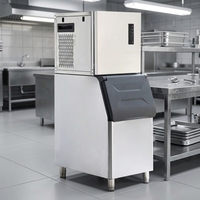 Machine à glaçons professionnelle sous comptoir, capacité 160 kg/24h, affichage numérique, dégivrage automatique, refroidissement par air