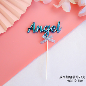 Birthday Cake Decoration Topper <strong>Spanish</strong> Happy Birthday Topper Baby One <strong>Sweet</strong> Angel - Product Image 3
