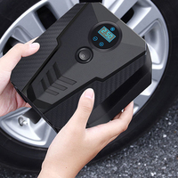 Pompe à air numérique multifonctionnelle 12V pour voiture, gonfleur portable pour véhicule, éclairage LED, 120W, 25L/min, pompe à air pour pneus de voiture, SUV, automobile