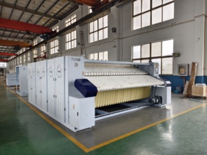 Calandre à repasser électrique à grande vitesse, double face, à vapeur, pour draps, avec fonction de pliage continu, pour hôtels - Product Image 6