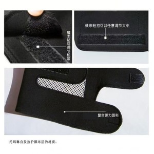 Adjustable <b>Knee</b> Pads Black SBR Material For Cycling Running <b>Exercise</b> Unisex Universal Fit Warmth Protection - Product Image 3