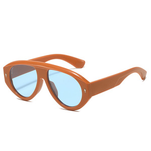 แว่นกันแดดทรงกลม แบรนด์เรโทร โลหะ คุณภาพสูง ดีไซน์หรูหรา สำหรับผู้หญิงผู้ชาย ขายส่ง ปรับแต่งได้ ป้องกันรังสียูวี 400 ขอบเต็ม - Product Image 3