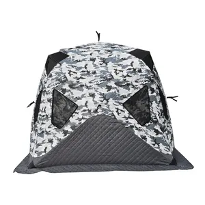Upgrade 3-4 people winter fishing tents for outdoor camping plus cotton thickening to keep warm free to build ice fishing huts
