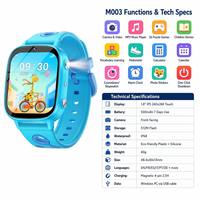 Reloj Inteligente para Niños M003 Directo de Fábrica, Pantalla de 1.8 Pulgadas, 26 Juegos de Rompecabezas, Resistente al Agua IP68, Reloj Inteligente para Niños y Niñas