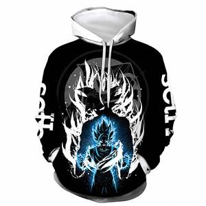 44 styles de sweats à capuche personnalisés Dragon Super Saiyan Goku Frieza Vegeta Cartoon Anime pour hommes et enfants - Product Image 5