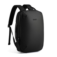 Sac à dos décontracté haut de gamme pour homme, imperméable, en polyester Oxford, grande capacité, avec bretelles à coussin d'air, fermeture éclair et fermoir, couleur unie