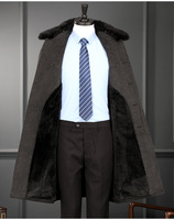 Nouveau manteau en laine pour homme de style américain, col montant, veste de costume tendance, manteau en cachemire noir pour homme