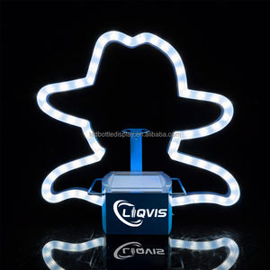 Exhibidor de Botellas LED Metálico de 750 ml para Tequila de Discoteca con Logotipo Luminoso Personalizado, Fácil de Montar para Uso en Bares - Product Image 5