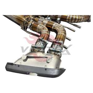 Système d'échappement Catback en alliage de titane poli miroir bleu brûlé haute performance Vortex 1,2 mm pour Mercedes-Benz W465 G63 24 - Product Image 4