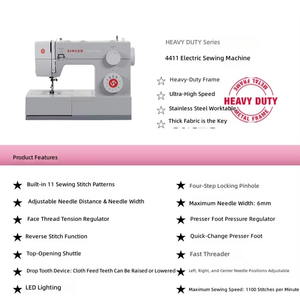 4411 Desktop Home 220V Automatic Multifunctional Household Heavy Duty <b>Sewing</b> Machine - Product Image 4
