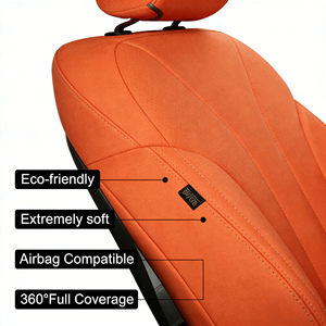 Fundas de Asiento de Coche de Cuero de Lujo Hechas a Medida, Tapicería Interior para Automóvil, Juego Completo de Cojines para Asientos para Hyundai Santafe Infinity Qx50 - Product Image 3