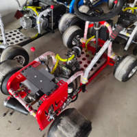 Tricycle à dérive électrique a moteur de gasolina roue avant hoverboard enclosedfor sale adults cart kart 14 mph
