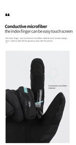 Guantes de carreras directos de fábrica, antideslizantes, absorbentes de golpes, resistentes al desgaste, impermeables, para invierno, nieve, guantes para motocicleta, táctiles, a prueba de viento - Product Image 4