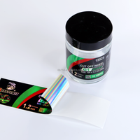 Autocollants holographiques personnalisés, étiquettes en feuille pour bocaux et bouteilles, Color Addict, autocollant adhésif 3D imperméable, emballage cosmétique haut de gamme
