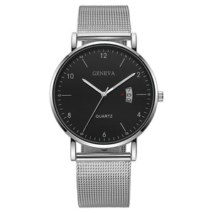 Reloj de negocios para hombre, reloj de cuarzo ultrafino, redondo con fecha, reloj de cuarzo versátil para hombre. - Product Image 3