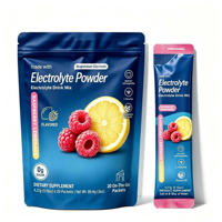 Mélange de poudre de glycinate de magnésium à marque privée OEM pour soulager le stress et équilibrer le cortisol, saveur limonade framboise