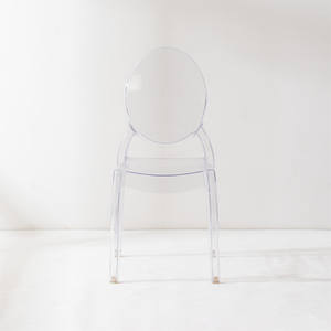 Bazhou FactoryシンプルでモダンなOバックプラスチック樹脂パーティークリアアクリルチェア、重量を保持できるイベント用 - Product Image 2