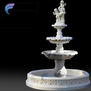 Décoration d'eau de cour étang à poissons jardin extérieur caractéristique d'eau ange décoration de fontaine de mariage - Product Image 6