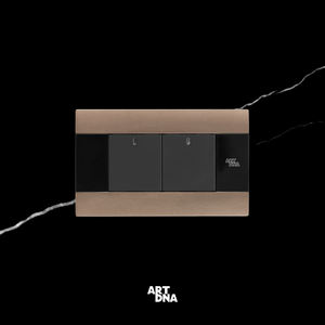 आर्ट 118 प्रकार घरेलू अमेरिकी दीवार घुड़सवार 2 गिरोह 250v पीसी पावर लाइट एलईडी संकेतक मॉड्यूल के साथ - Product Image 3