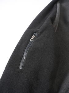 Sweat-shirt tactique en molleton pour hommes couleur unie hiver chaud col montant <span class=keywords><strong>pull</strong></span> demi fermeture éclair <span class=keywords><strong>pull</strong></span> manteau - Product Image 6