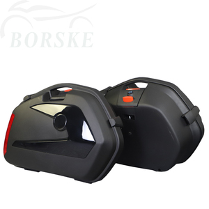 Caja Lateral <span class=keywords><strong>de</strong></span> Motocicletas <span class=keywords><strong>de</strong></span>   Tronco <span class=keywords><strong>de</strong></span> Motocicleta 23L × 2 con Mango Portátil Y Luz <span class=keywords><strong>de</strong></span> Advertencia <span class=keywords><strong>de</strong></span> Noche - Product Image 1