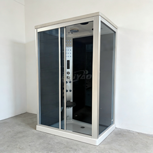 Cabine de vapeur de <span class=keywords><strong>douche</strong></span> de salle de bain haut de gamme en alliage d'aluminium carré avec commande intelligente <span class=keywords><strong>Douche</strong></span> à domicile et en spa pour 1 personne - Product Image 1