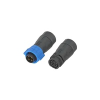 Empuje rápido 4 Pin Industrial K20 Tipo de bloqueo automático Conector de cable de alimentación circular para luces solares