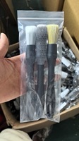 Juego de 3 Cepillos para Detallado de Autos, Cepillo para Limpieza de Interiores y Llantas para Lavado de Autos
