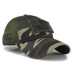 Vente en gros de haute qualité drapeau américain Usa Camouflage Patch Camo Casquette de baseball personnalisée - Product Image 2