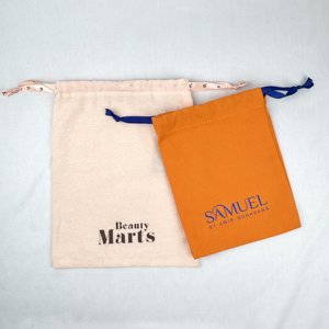 Sac à poussière en coton biologique biodégradable écologique, design personnalisé, autocollants artisanaux, certifié GOTS, pour cadeaux, bougies, cadres photo - Product Image 1