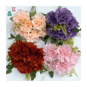 Le bouquet d'œillets d'herbe d'eau décoration de la maison ornements fabricants de fleurs en soie vente directe en gros fleur artificielle
