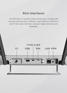 Télécommande Skydroid G30 G20 pour drone, processeur 6nm, double bande <span class=keywords><strong>2</strong></span>.4GHz 5.8GHz, écran HD <span class=keywords><strong>10</strong></span>.1 pouces, transmission d'image 30KM - Product Image 5