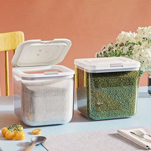 Multi Size Combined Food Grade PET sealed Eco-Friendly <b>Stackable</b> Grain Jar Moisture Proof Insect Proof Kitchen <b>Storage</b> <b>Container</b> - Product Image 3