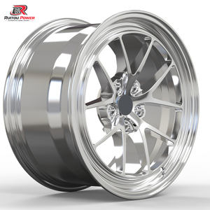 Jantes en alliage forgé chromées argentées polies sur mesure à déport profond pour <span class=keywords><strong>BMW</strong></span> M3 G80 E36 Audi 5x139.7 5X110 5X120 5X114.3 - Product Image 1