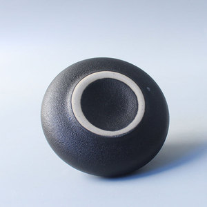 <span class=keywords><strong>Vase</strong></span> à fleurs <span class=keywords><strong>Ikebana</strong></span> noir mat de style <span class=keywords><strong>japonais</strong></span>, <span class=keywords><strong>vase</strong></span> en céramique antique Kenzan - Product Image 3