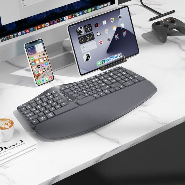 Premium Jinky Zhilian Mechanical Silent Keys Anti-Fall Anti-Ghosting Ergonomic Keyboard 104-Key USB Wireless Mouse Connection