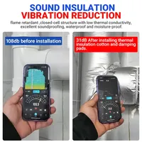Rouleau d'isolation acoustique et thermique en mousse de caoutchouc avec feuille d'aluminium – Écologique et moderne pour cuisine extérieure, insonorisation des conduites d'eau