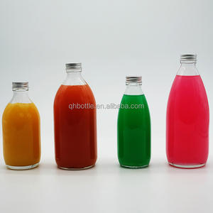 Fresh Apple Juice 2500ml Round Glass Bottle with Alu ROPP Cap 500ml Clear Empty Bottles for <strong>Pear</strong> Juice Drikings - Product Image 2
