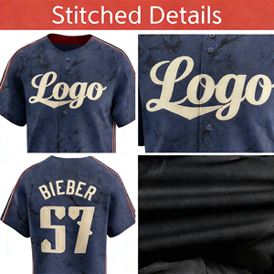 Özel Tasarım Erkek Beyzbol Softbol Forması Spor Tişörtleri Nefes Alabilen Baskılı Süblimasyon Dikişli %100 Polyester Büyük Beden Hızlı Kuruyan - Product Image 3