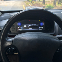 ZWNAV Layar LCD 10.25 Inci Kluster Digital Dashboard Digital untuk PEUGEOT 407 2004-2010 Tampilan Speedometer Instrumen