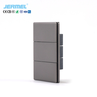 Saklar Lampu Terlaris USA Panel Dekoratif Rumah 1/2/3 Gang 1/2/3 Jalur Saklar Dinding Daya Tahan Lama Tahan Air