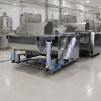 Machine automatique d'échaudage et de plumage de volailles pour abattoir, capacité 1000 BPH, pour ligne d'abattage
