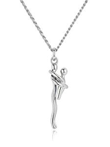 B088 Collana in Rame all'Ingrosso, Gioiello alla Moda Regolabile con Ciondolo Scintillante 'Abbraccio di Madre e Figlio' per la Festa della Mamma - Product Image 3