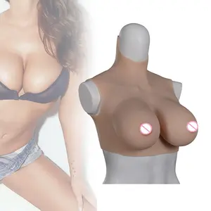 Eta Cosplay Kostüm mit riesigen Titten gepolsterte gefälschte Brüste Cross dressing-Kleidung td2 Silikon Body Suit Brust form