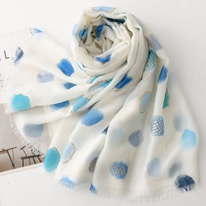 Fancy New Floral Polyester Hijab Scarf Gold Foil Printed Summer Long Multifunction Outdoor Activities - Product Image 5